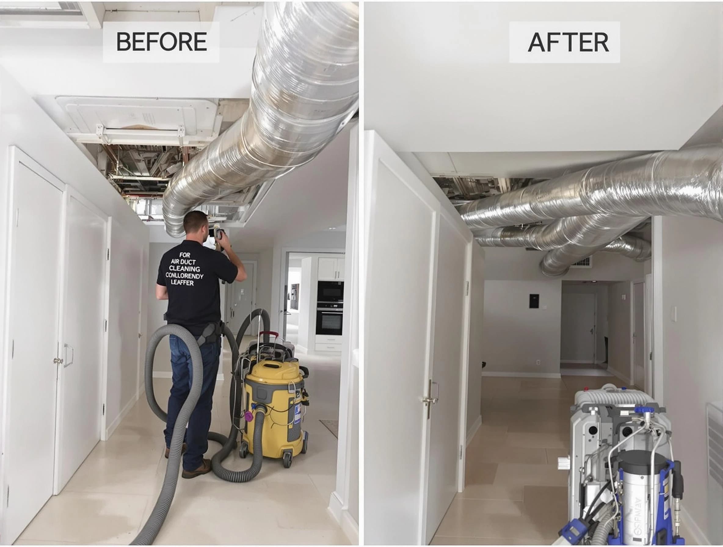 Colonial Beach Air Duct Cleaning professional performing thorough air duct cleaning in Colonial Beach