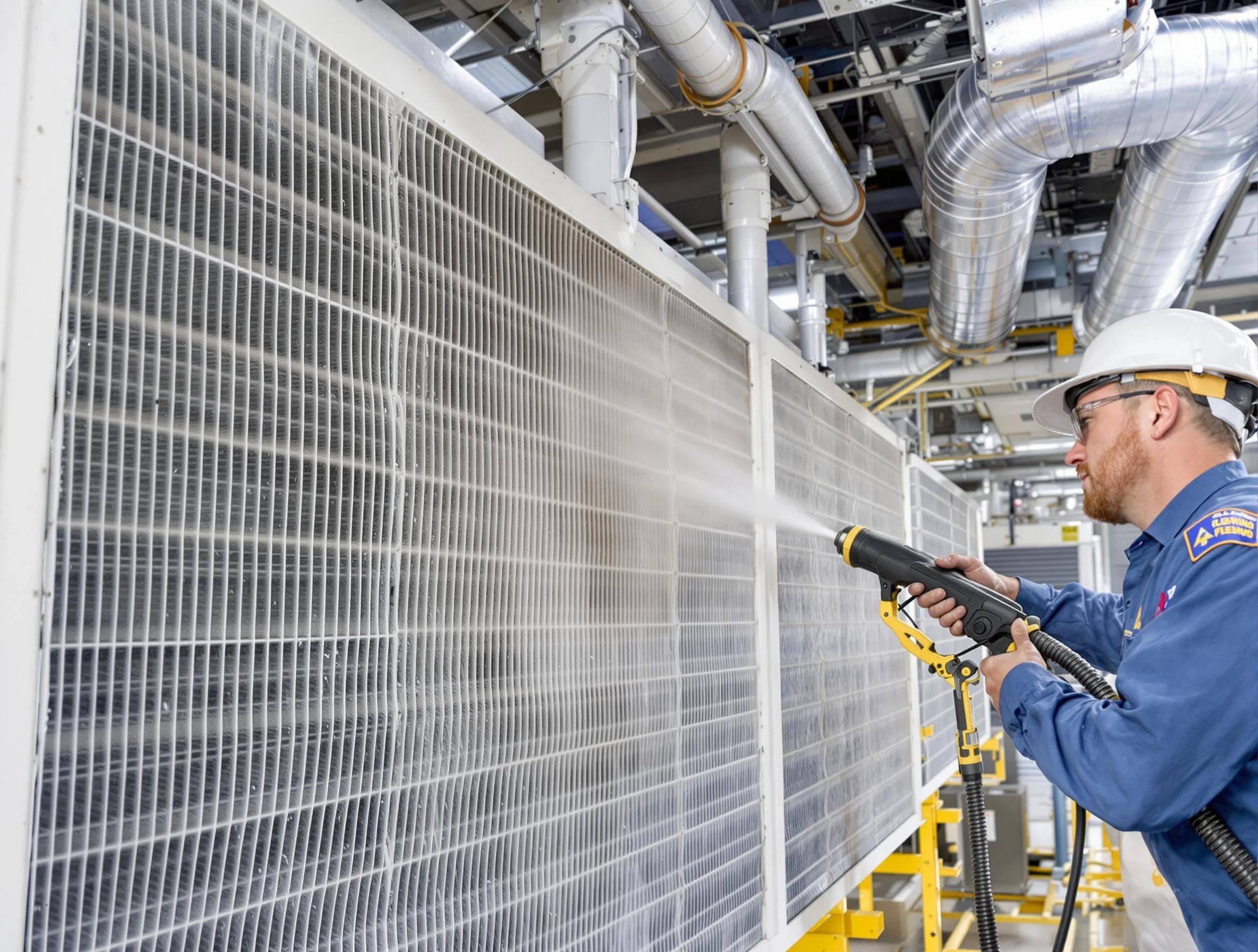 Professional commercial coil cleaning by Colonial Beach Air Duct Cleaning in Colonial Beach