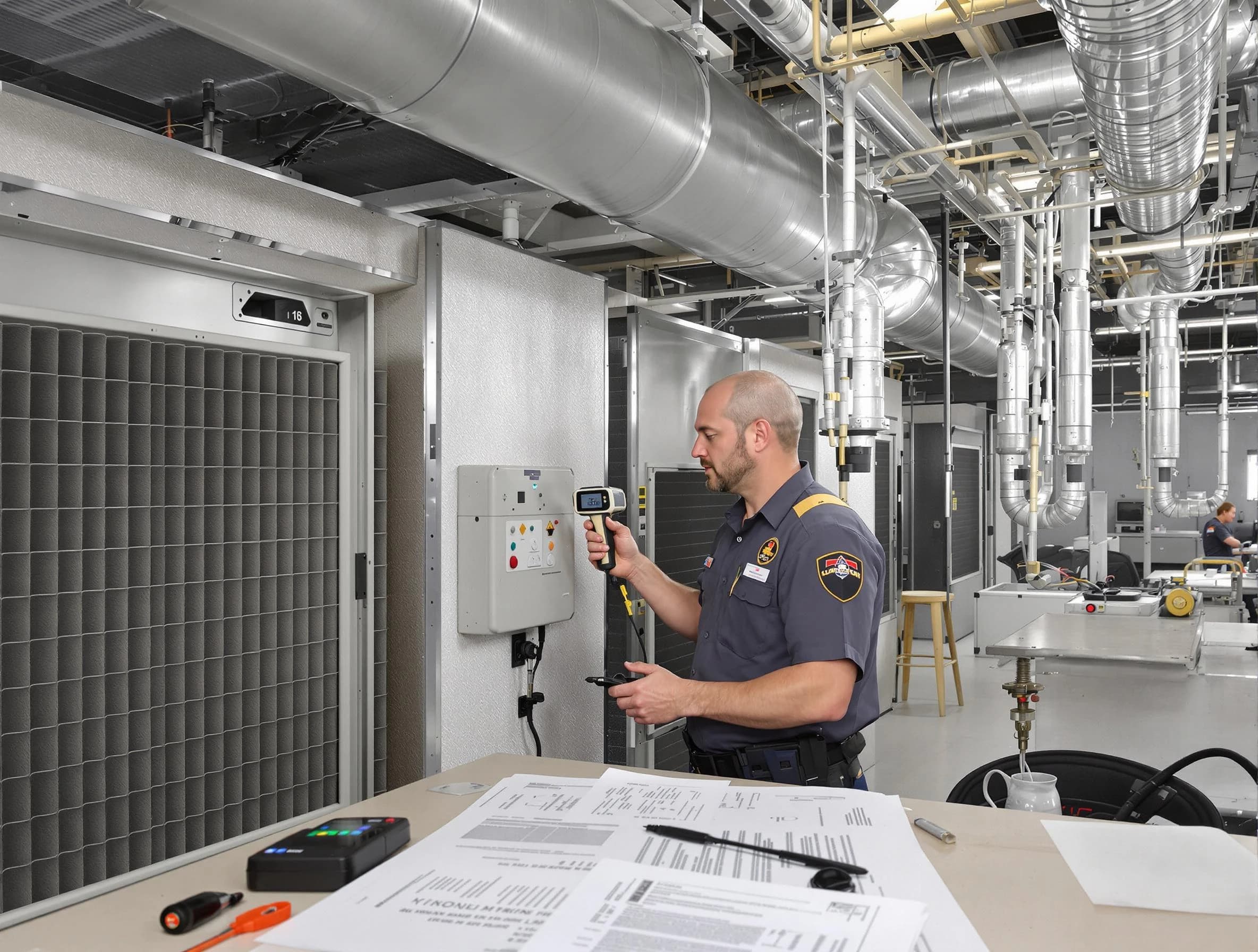 Professional filter system inspection by Colonial Beach Air Duct Cleaning in Colonial Beach