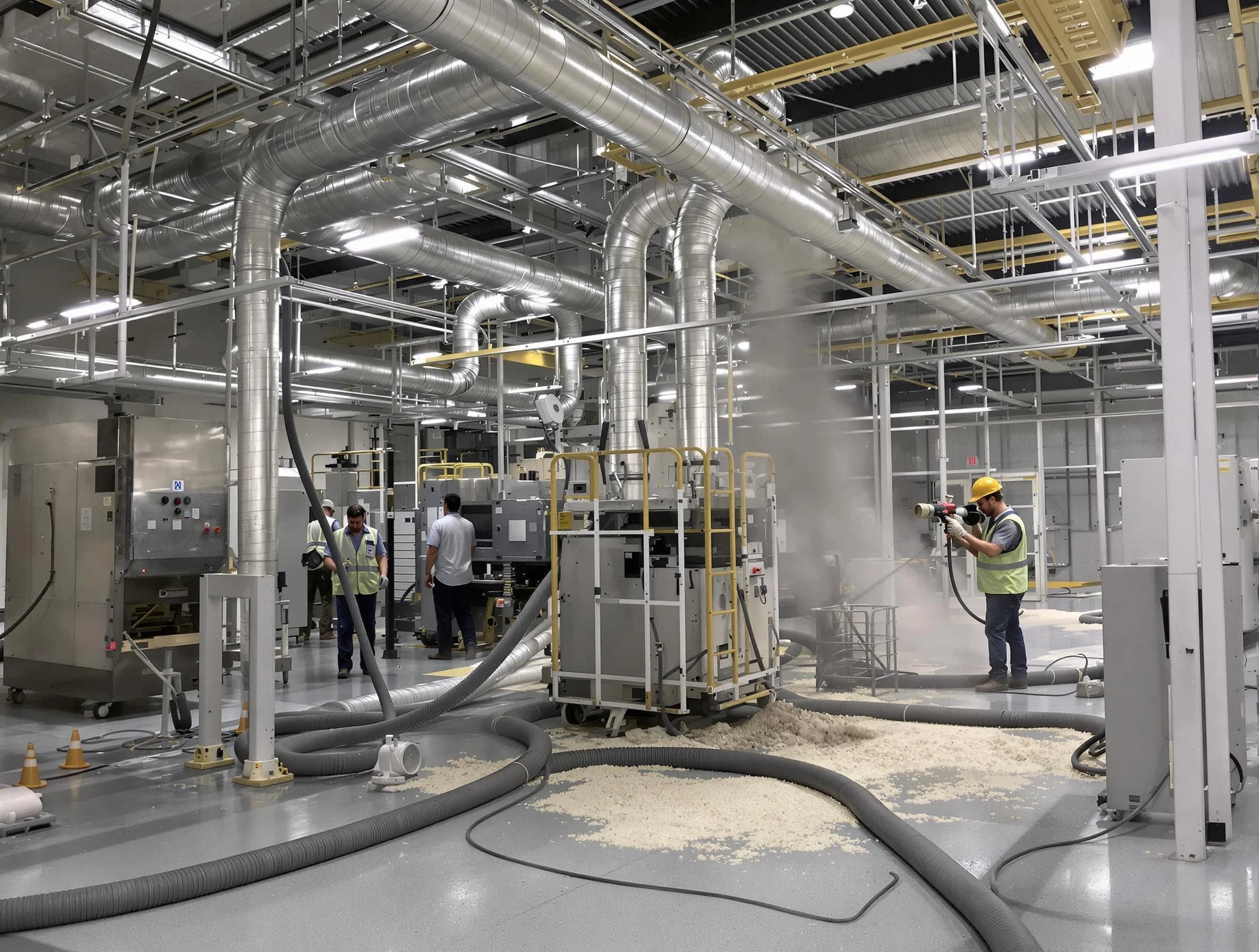 Heavy-duty industrial duct cleaning by Colonial Beach Air Duct Cleaning in Colonial Beach