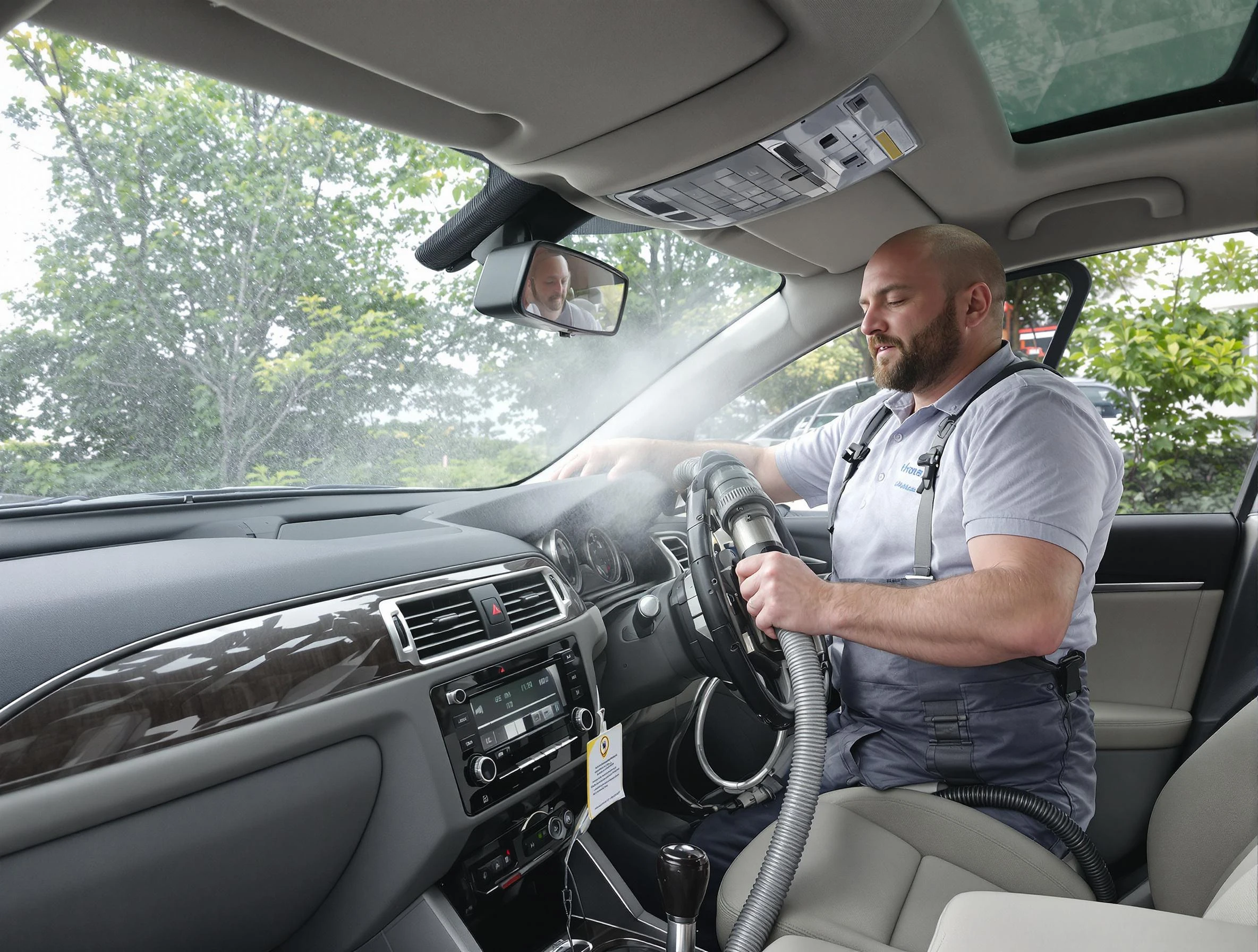 Colonial Beach Air Duct Cleaning specialist performing professional car duct cleaning in Colonial Beach