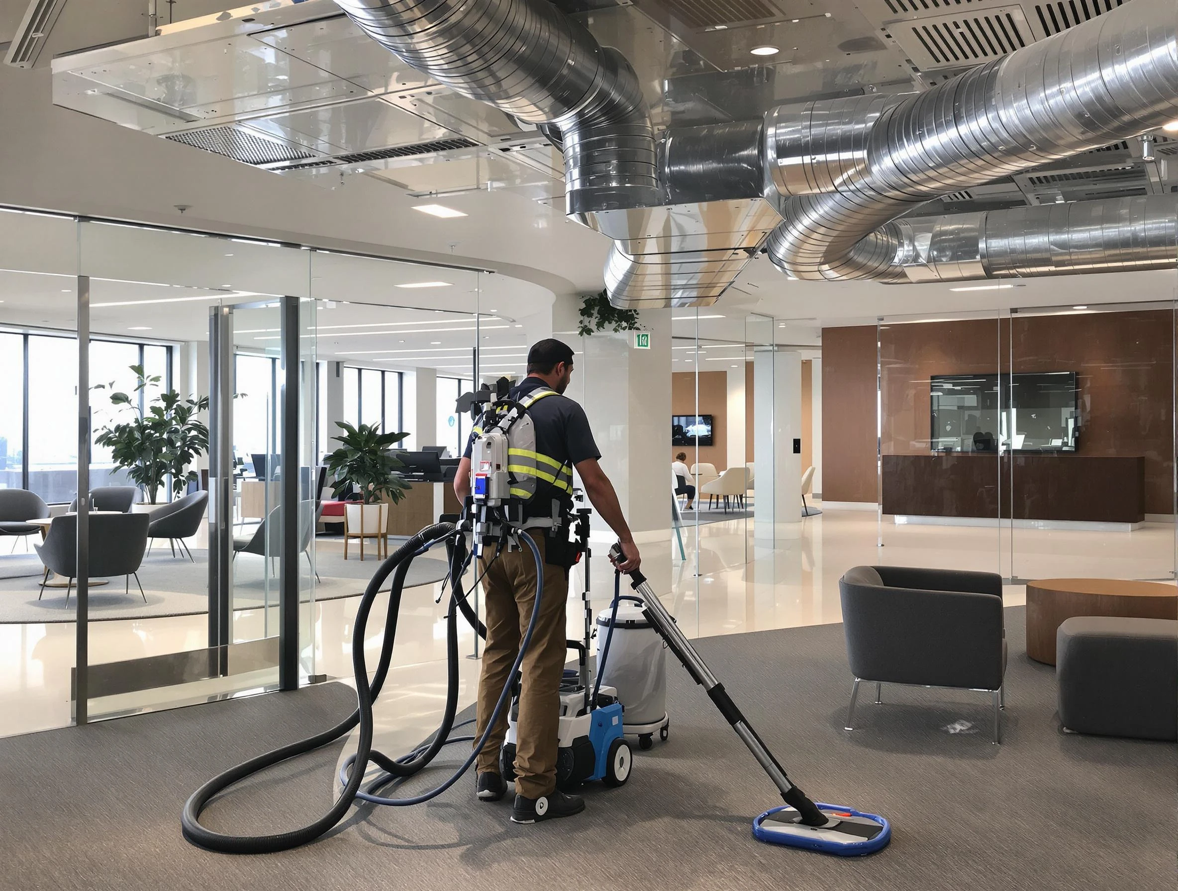 Commercial duct cleaning service by Colonial Beach Air Duct Cleaning in Colonial Beach